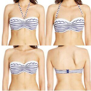 NEW Profile Blush by Gottex Sail Away Convertible Bra Size Bandeau Bikini Top DD